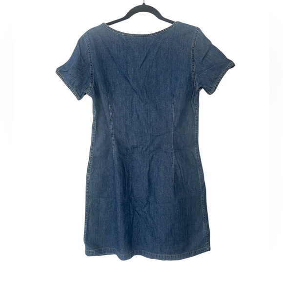 Liz Claiborne Blue Denim Zipper Dress - Picture 2 of 6